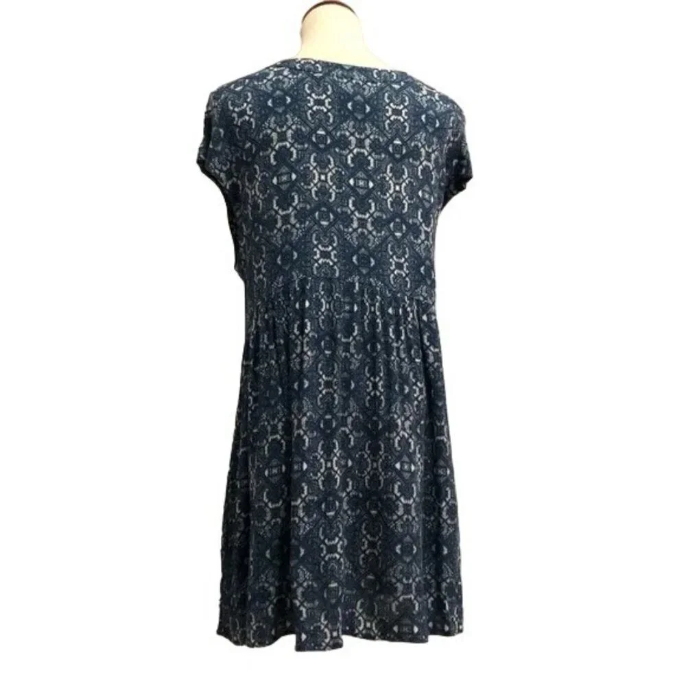Anthropologie Vanessa Virginia Blue Lace Ladder Tunic - Picture 4 of 7